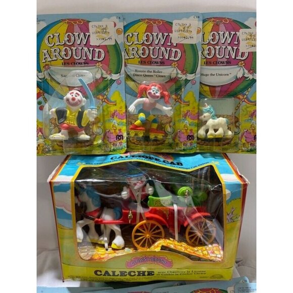 LOT SALE! Vintage 1980s Mega Corp. Clown Around Figures Circus PVC - Picture 2 of 3
